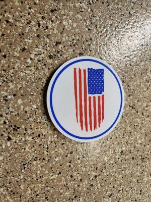 American Flag Coaster - Distressed