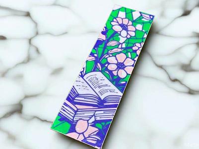 Flower Stain glass Bookmark