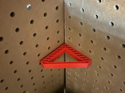 Pegboard Corner Alignment tool