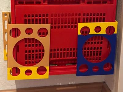 Foldable basket shelf for two foldable baskets