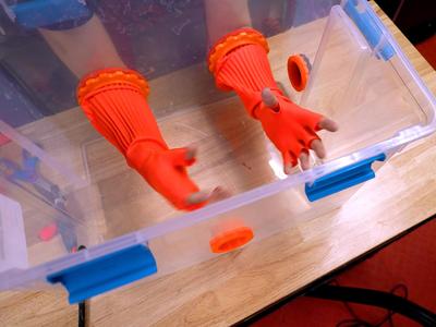 Sanding Box Glove Adapters for Large Gloves