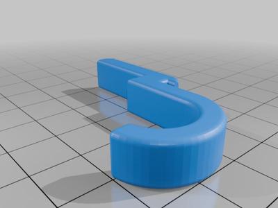 Simple hook for square hole pegboards