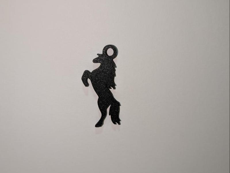 Rearing Horse Keychain
