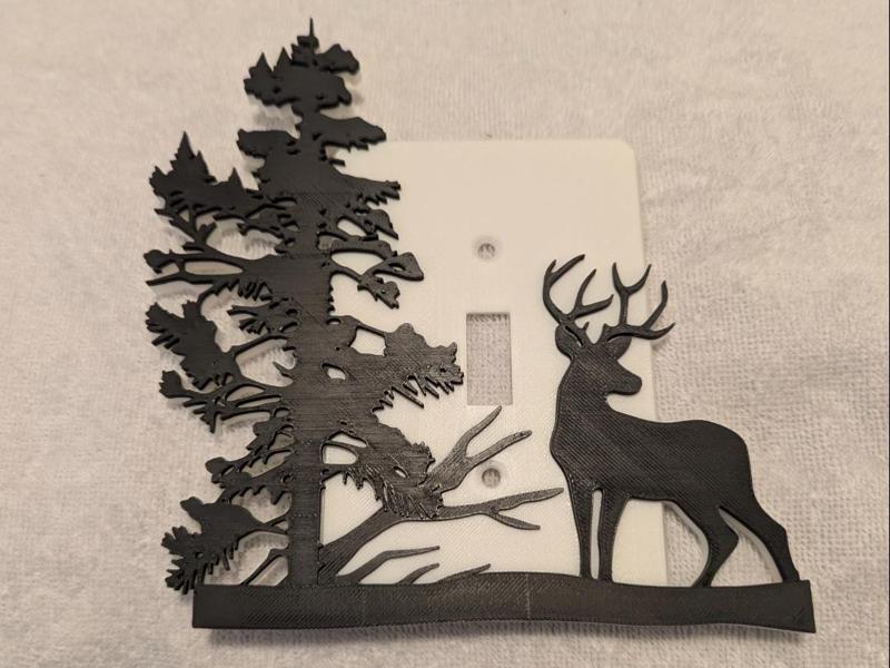 Deer light switch cover