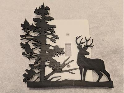 Deer light switch cover