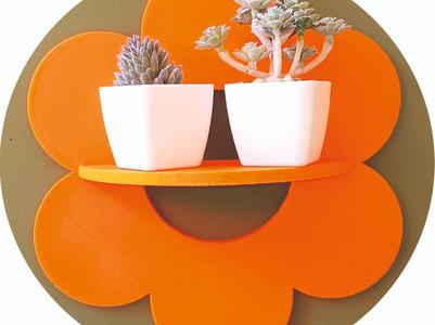 Elegant Shelf, Wandregal Flower, Flower Power