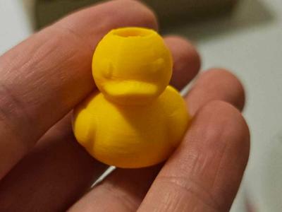 Rubber Duck Drawstring bead with Large hole