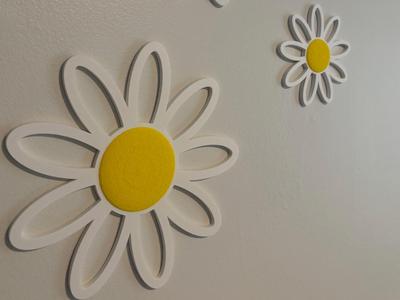 Daisy Flower - Fuzzy & 3D