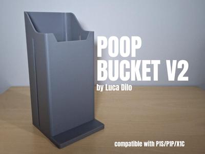 Poop Bucket V2 P1S/P1P/X1C