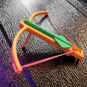 Rubber Band Crossbow - Print In Place - Easy Print