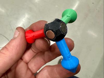 Magnetic 3D Coordinate Axis Reference