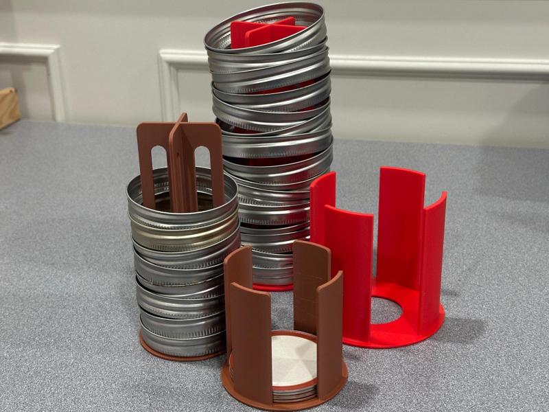 Mason Jar Lid Holder - Wide and Regular Mouth