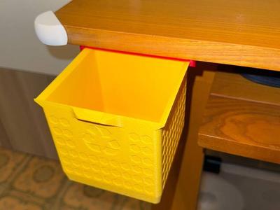 Sliding Desk Trash Bin