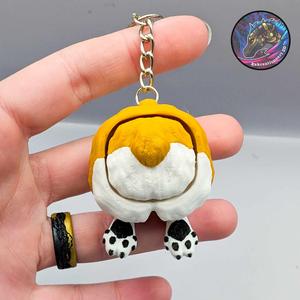 Corgi Butt Fidget Clicker Keychain