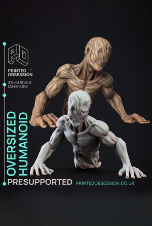 Oversized Humanoid - SCP - PRESUPPORTED - Illustrated and Stats - 32mm scale			
