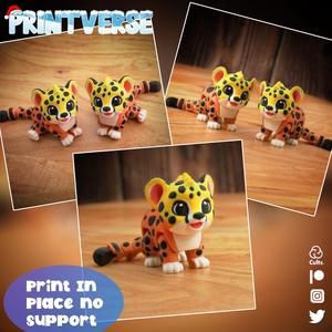 Flexy Print In Place Baby Cheetah