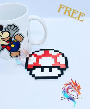 Mario Mushroom coaster / AMS required / 3mf included