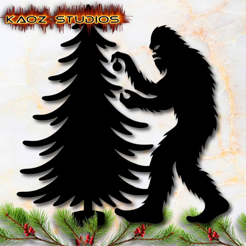 big foot christmas wall decor sasquatch decorating tree wall art