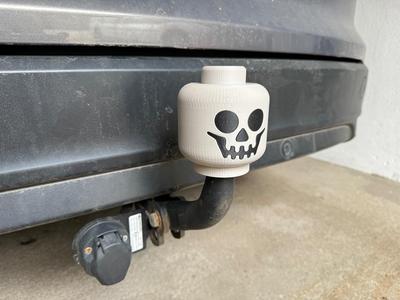 L EGO Skull Hitch Ball Cap Protection Brick Figure