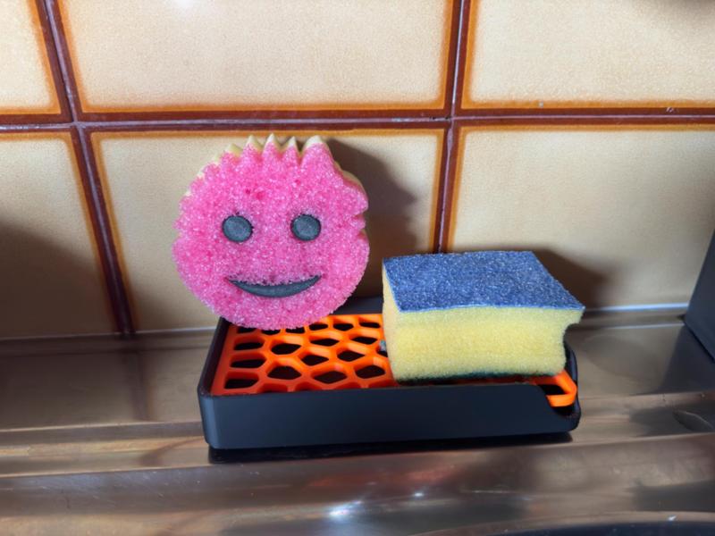 Kitchen Sponge Holder Voronoi | Scrub Daddy