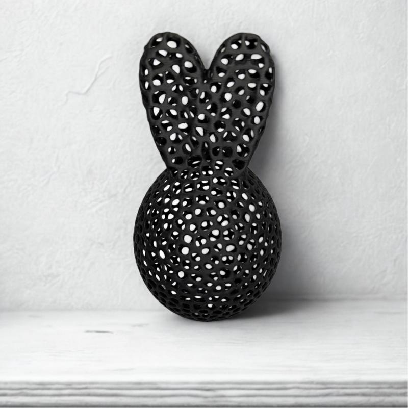 THE FAT VORONOI EASTER BUNNY / ABSTRACT DESIGN 