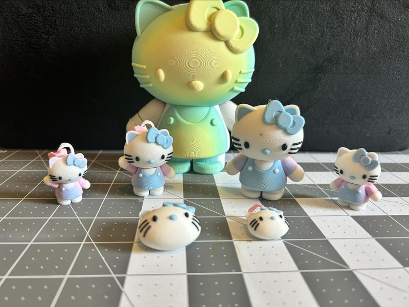 Hello Kitty Flexi Keychain and 5" Flexi