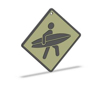 Surfer Sign Wall