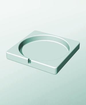 CS162-25-S Modular stacking slotted container for home decor