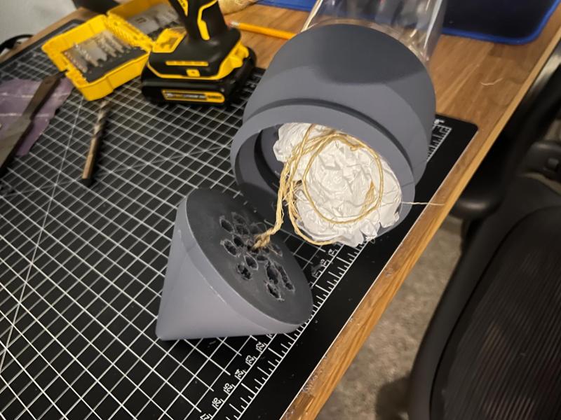 2 liter bottle rocket fins/nose with parachute