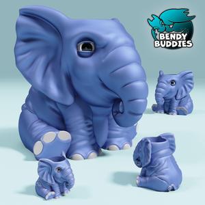 Elephlora Elephant Pot / Pen Holder / Decorative Vase / Item Container Box / Plant Vessel / Flower Bowl Decoration