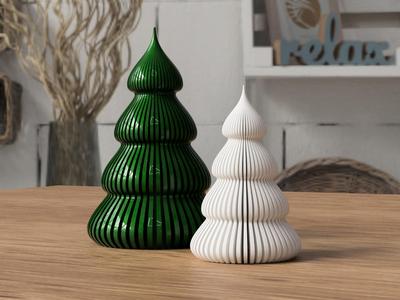 Christmas trees (vase mode + tealight compatible)
