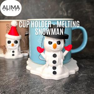Cup holder - melting snowman buddies
