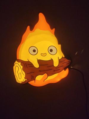Calcifer Howl's Moving Castle LED Lightbox