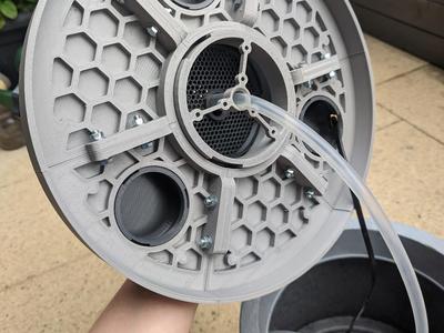 Hydroponic Tower lid for pots with thick rim