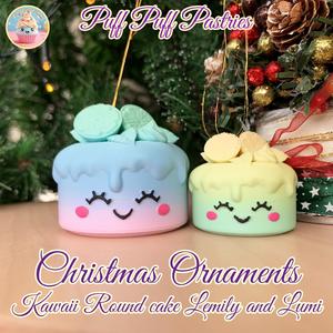 Christmas Ornaments Kawaii Round cake Lemily and Lumi