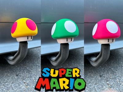 Super Mario Mushroom Car Hitch Ball Cover Towbar