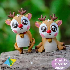 Print in Place Flexy Reindeer