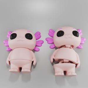 Flexy Axolotl Figurine + Keychain 
