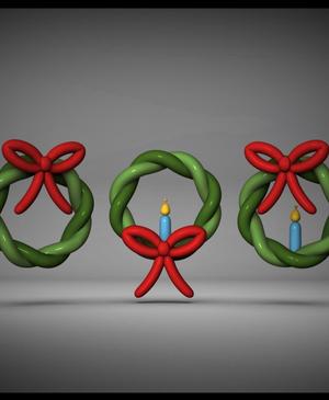 Balloon Holiday Wreath