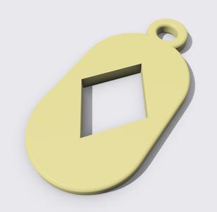 Key Fob - Ace of Diamonds