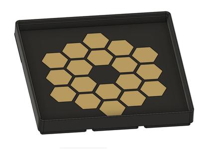 Gridfinity Coaster JWST Logo (3x3)