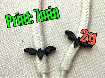 Bat Hoodie Drawstring Beads