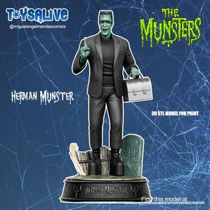 HERMAN MUNSTER STL MODEL FOR PRINT