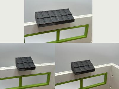 Straight Tile Roof for Playmobil