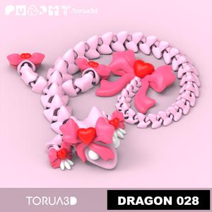 Articulated Dragon 028 – Print in place – No supports – Valentine’s Day – 3mf – STL