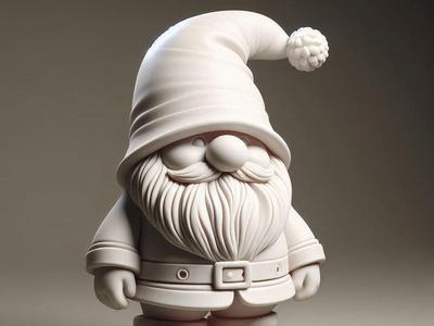 Whimsical Gnome Sculpture – Cheerful & Festive