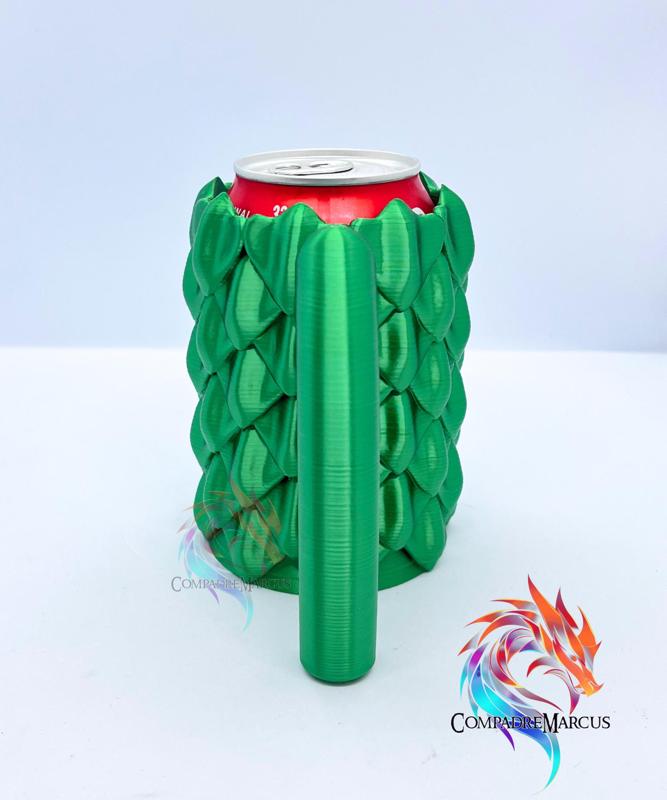 Dragon Scales Soda Can Jug 2 / easy print / 3mf included