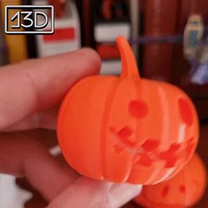 Halloween pumpkin, skull and ghost (keychain)