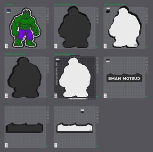 The Hulk Customizable Name Lightbox LED Lamp