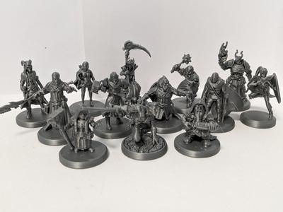 DnD Player Character pack4 miniatures